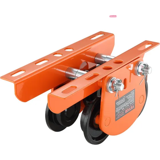 Kit De 4 Troley Industrial Para Polipasto De 200kg