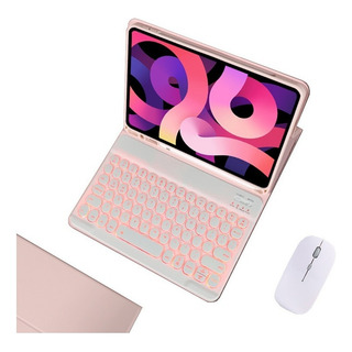 ª Capa Retrô Iluminada + Teclado + Mouse Para iPad 10.2'' ª Capa Retrô Iluminada + Teclado + Mouse Para iPad 10.2''