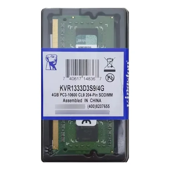 Memoria Ram Ddr3  4g Kingston 10600/1333 Laptop 1,35v
