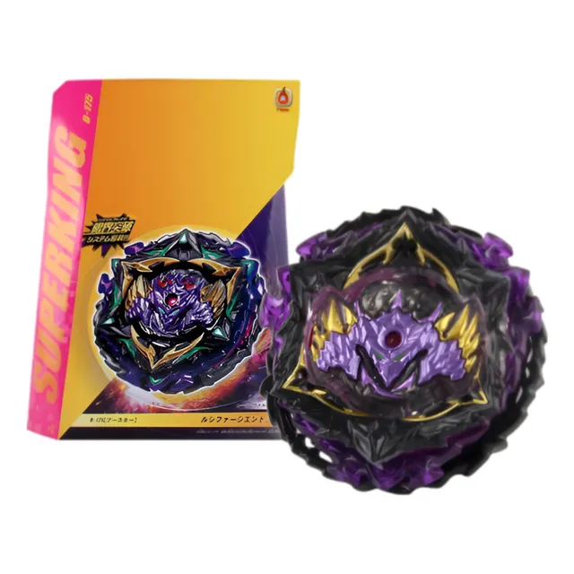 Beyblade Flame B-175 Lucifer The End Con Lanzador De Chispas Color Morado