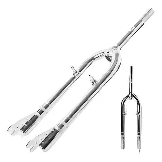 Garfo Bicicleta Aro 26 Standard 21,1mm Dnz Cromado Bike Mtb