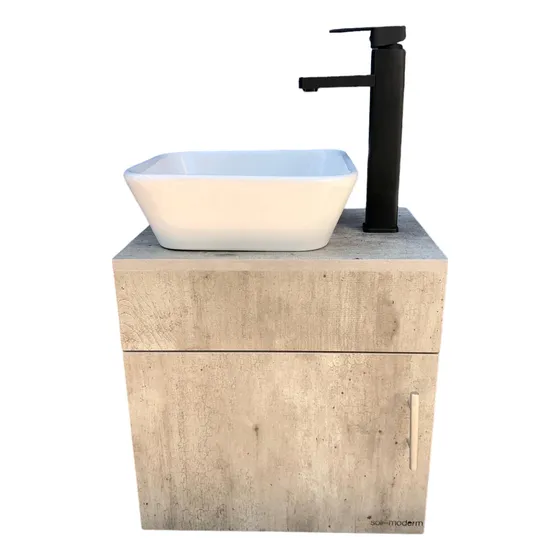 Gabinete Empotrable Baño+lavabo+llave Monomando+accesorios 