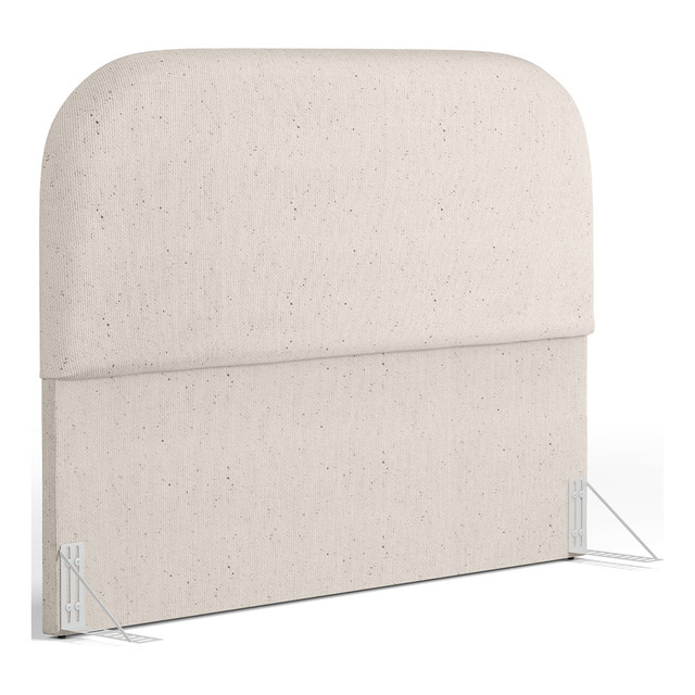 Cabeceira Cama Box Casal 140cm Orgânica Lanna Linho Cru