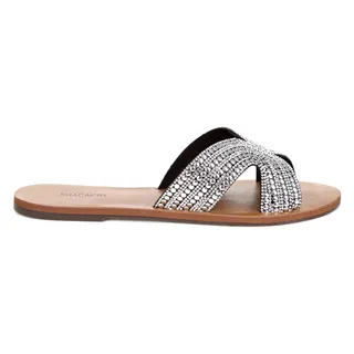 Rasteirinha Anacapri Glam Strass Brilho Macia Leve Elegante Rasteirinha Anacapri Glam Strass Brilho Macia Leve Elegante