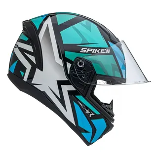 Capacete Para Moto Fechado Peels Spike 2 1st Azul Tamanho 58 Capacete Para Moto Fechado Peels Spike 2 1st Azul Tamanho 58