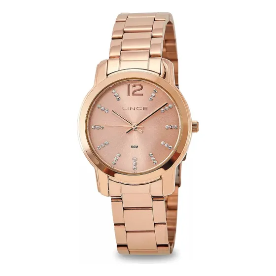 Relogio De Pulso Feminino Lince Rose Gold Lrr4713l R2rx