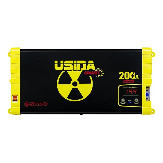 Fonte Automotiva Usina 200a Voltímetro Digital Bivolt 12v