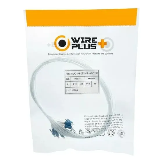Pack 10 Conectores Pigtail Lc Upc Fibra Óptica 1.5m 0.9mm