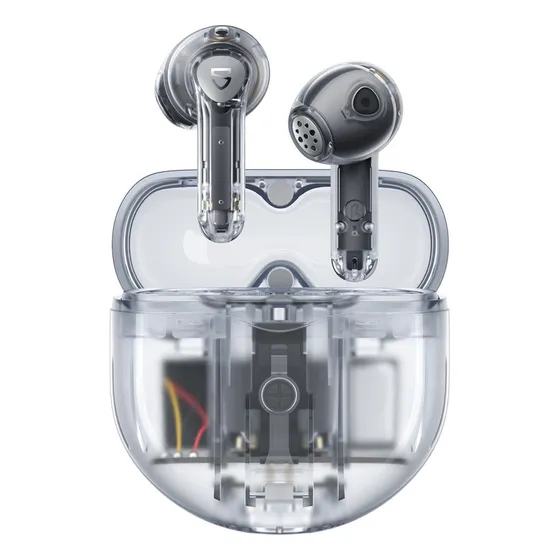Audífonos Bluetooth Soundpeats Air4, Color Blanco Transparen Color Transparent white Luz Transparent white