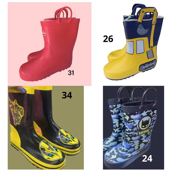Bota Plastica Lluvia Niños 