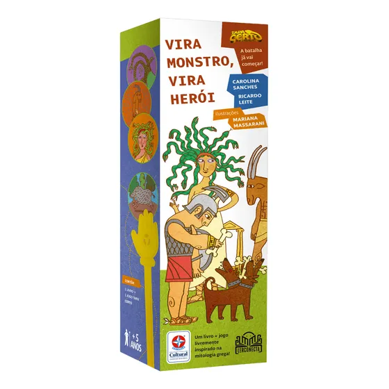 Vira monstro, vira herói: Inspirado Mitologia Grega, de Sanches, Carolina. Coleção Tapa Certo, vol. 3. Editorial Editora Estrela Cultural LTDA., capa mole, edição 1 em português, 2021