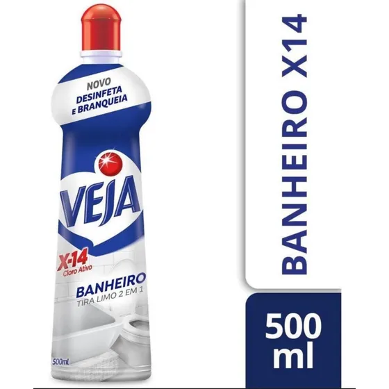 Limpador Tira Limo Veja 500ml X14 Squeeze C/12un