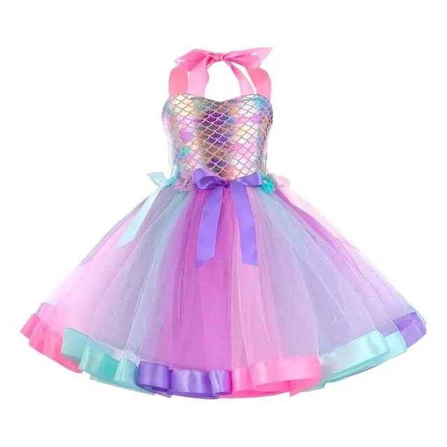 L Vestido Tutú De Sirenita Con Tiara De Princesa Ariel