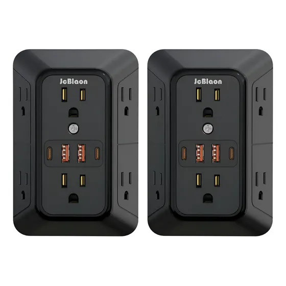 Adaptador De Tomada 6 Saídas 4 Portas Usb Kit 2 Unidades