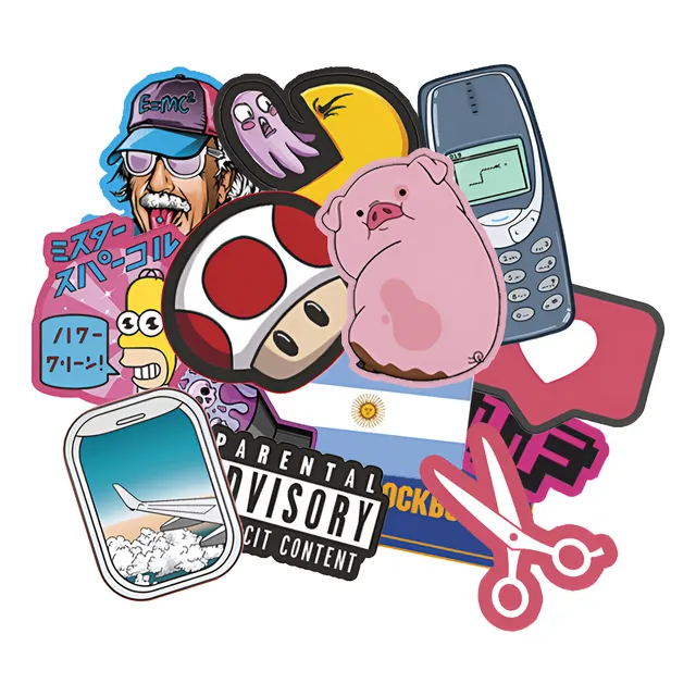 Plancha Vinilo Para Recortar Stickers Calcos Termos Celu