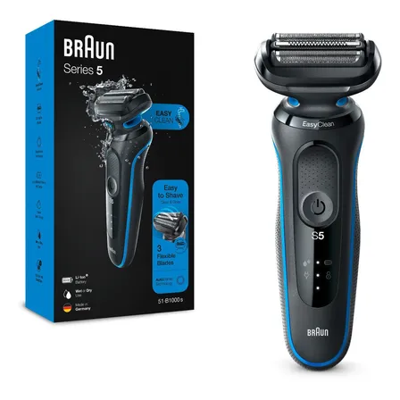 Máquina Afeitadora Eléctrica Braun Series 5, 51-b1000s Barba Color Negro