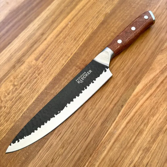 Cuchillo Pk 8  Martillado Con Funda De Cuero
