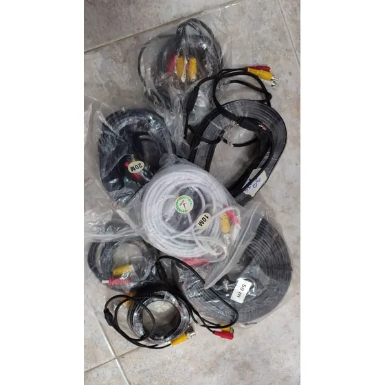 Cables Bnc Para Cctv +dc De Varias Medidas 5 A 50 Mts Nuevos