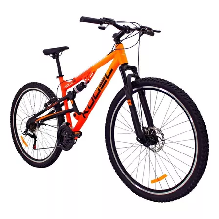 Bicicleta De Mountain Bike Doble Suspensión Kugel Toll R29 Color Naranja
