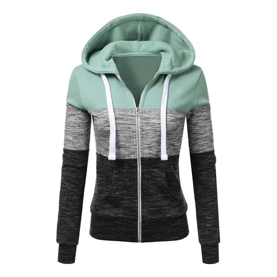 Uqghqo Sudadera Capucha Para Dama Manga Larga Cordon