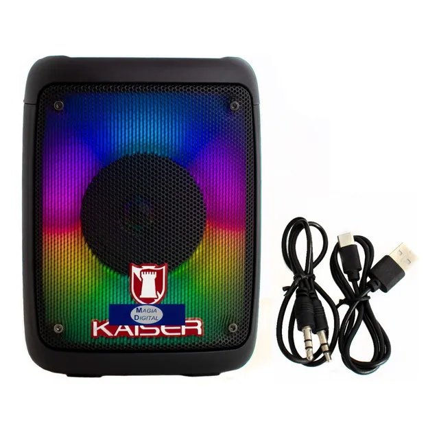 Bocina Bluettoth Kaiser Ksw-7003 Rgb Ksr-link Usb Aux Fm 