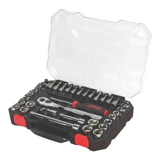 Juego De Matraca Y Dados 47 Pzs Cuadro De 3/8'' Urrea®
