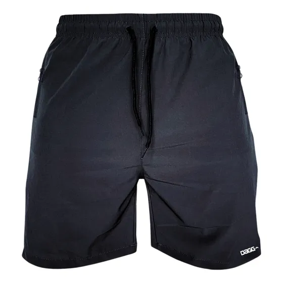Bermuda Short Tactel Ajustável Cordão Bolsos Fecho Academia