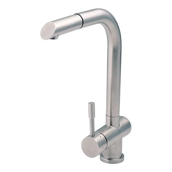 Griferia Llave Fregadero Manguera Extraible Fp Acero Inox