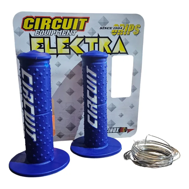 Puños Circuit Equipment Electra Color Azul C/ Blanco