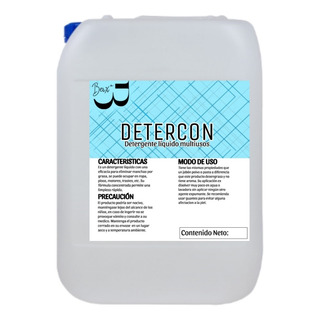 Detercon Jabón Desengrasante Ropa, Cocinas, Pisos 20 Litros Detercon Jabón Desengrasante Ropa, Cocinas, Pisos 20 Litros