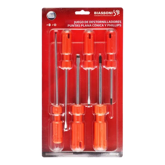 Set De Destornilladores Profesionales - 4pc/2ph - Biassoni