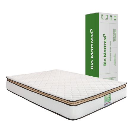 Colchon King Size Bio Cotton Memory Foam Bio Mattress Color Blanco Colchon King Size Bio Cotton Memory Foam Bio Mattress Color Blanco