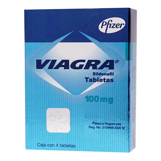 Viagra Tabletas 100 Mg, 4 Tabletas