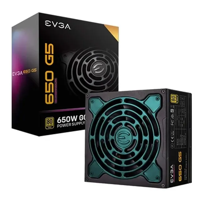 Fuente de poder para PC Evga 220-G5-0650-X1 650W negra 127V