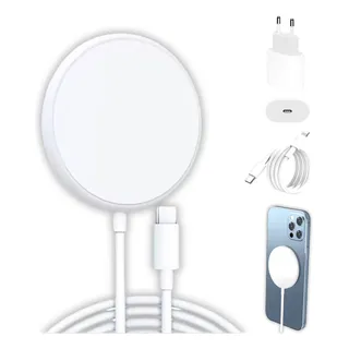 Carregador Para iPhone Indução Magsafe Fonte Cabo Tomada 20w Carregador Para iPhone Indução Magsafe Fonte Cabo Tomada 20w