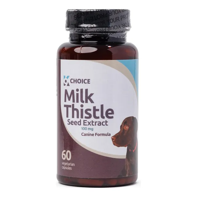 Cardo De Leche Para Perros 100 mg 60 cápsulas