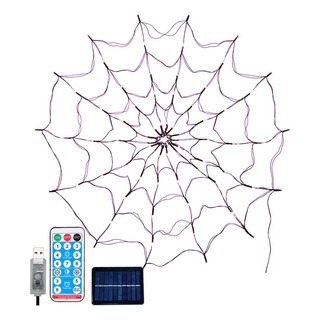 Luces Tipo Telaraña For Halloween Con Forma De Arácnido, 1 Luces Tipo Telaraña For Halloween Con Forma De Arácnido, 1