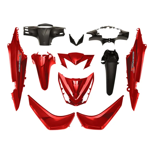 Kit De Plasticos Completo P/ Honda Wave 110s Rojo Mtc