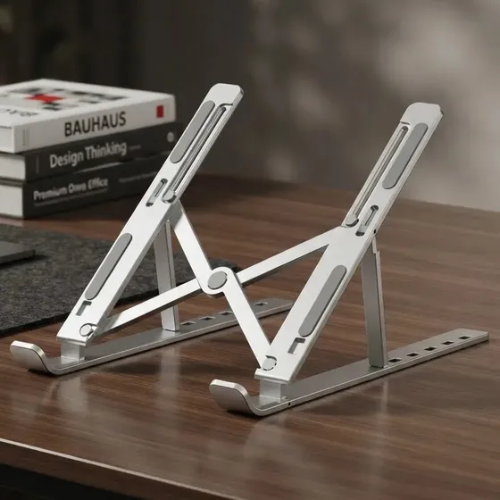 Suporte para Notebook Alumínio Articulado Dobrável
