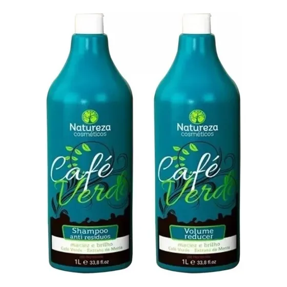 Escova Progressiva De Café Verde 1l Natureza Cosméticos