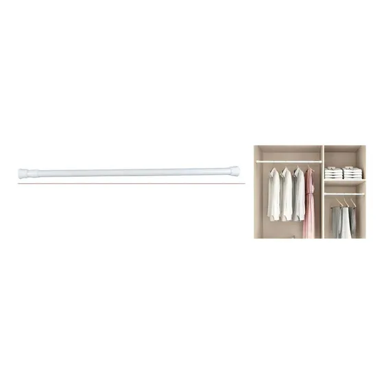 Barra Extensible Blanca 50 - 90 Cm Color Blanco