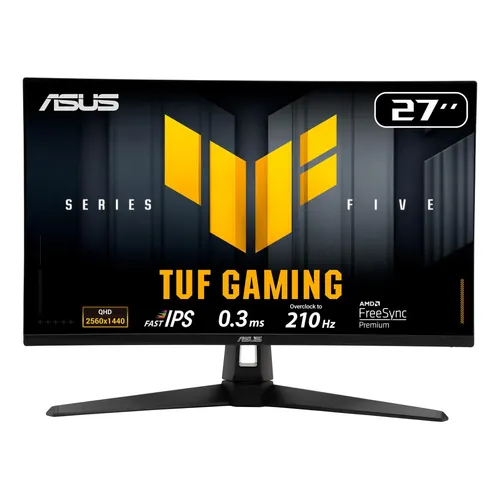 Monitor Asus Tuf Gaming 27 Ips VG279q3a 1080p 180hz 1ms Cor preto