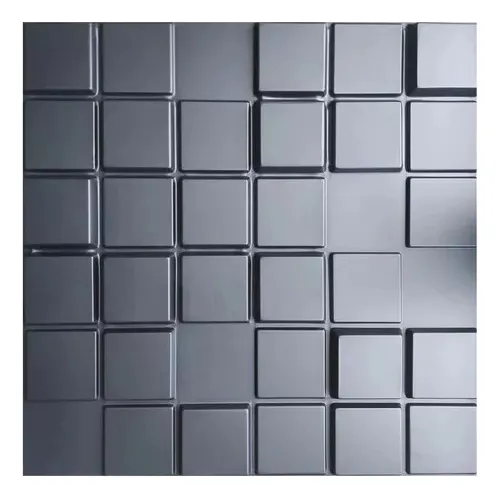 Kit 12 Placas Pvc Alto Relevo 3d Decoração Parede 50x50cm