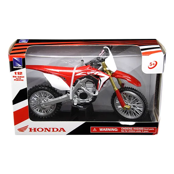 Moto Newray 1:12 Honda 2018 Crf450 Roja
