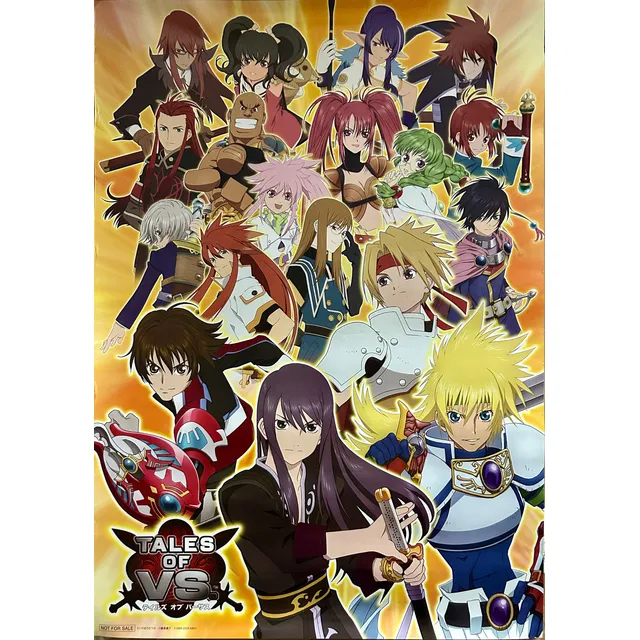 Tales Of Vs. - B2 Promotional Poster - Psp Soft