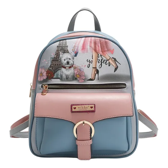Set 3 Pz Mochila Crossbody Y Cartera Nikky By Nl Nikky Chic