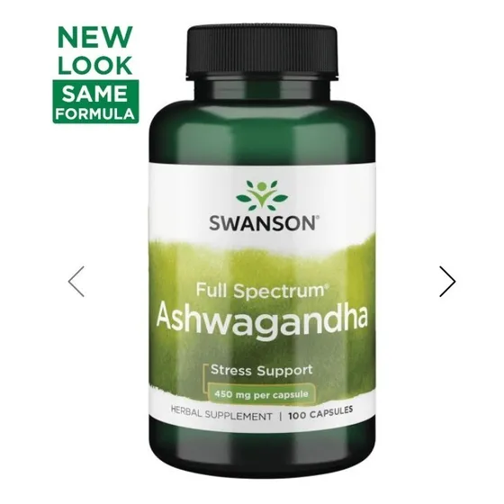 Ashwaganda Swanson 450 Mg Antistress Estado Mental Perfecto