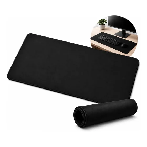 Mousepad gamer grande com borda costurada