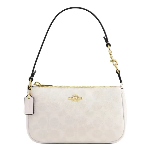 Bolsa Coach Original Mini Nolita 19 Khaki Ivory Signature