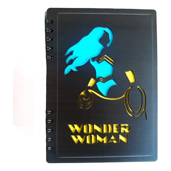 Cuaderno De Mdf, Diseño Mujer Maravilla